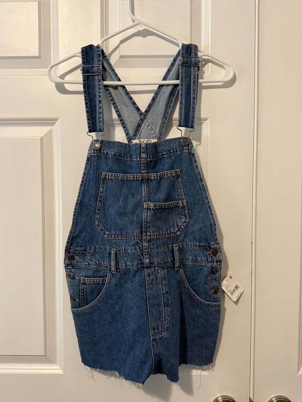 NWT We The Free Denim Shortalls Size XS